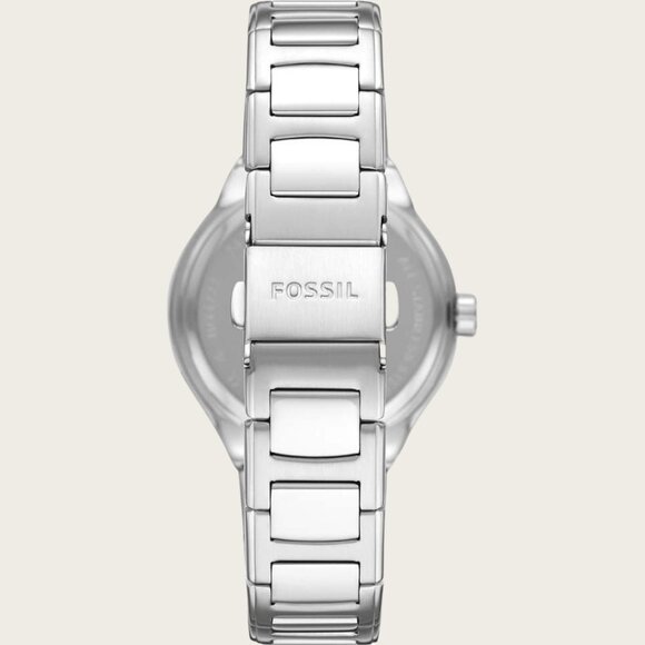 Fossil BQ3720 Multi function Silver Tone Stainless Steel Blue Dial Watch - Picture 4 of 5